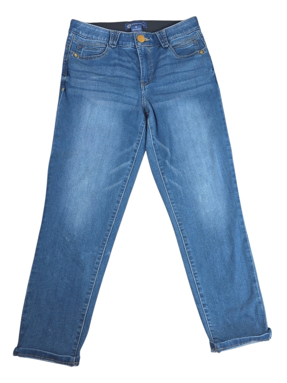 Democracy Ab"solution Cropped Straight Leg Jeans Size 8
